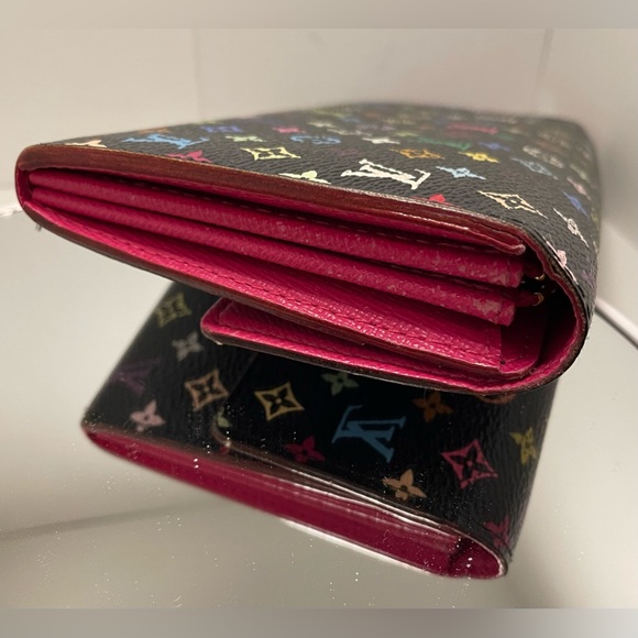 Louis Vuitton Murakami black Sarah wallet - Picture 5 of 15